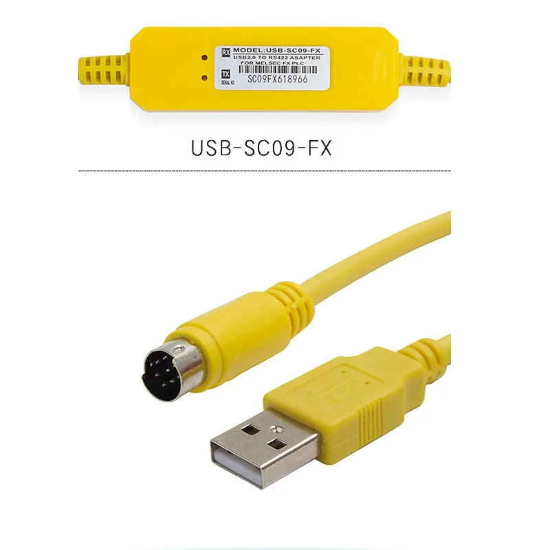  FX серия кабель PLC загрузки данных для программирования usb-sc09-fx