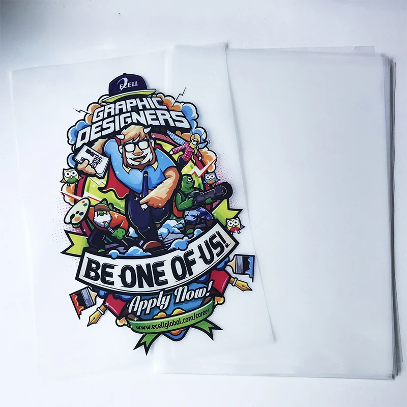 A4 A3 size pet film for dtf printer heat transfer printing