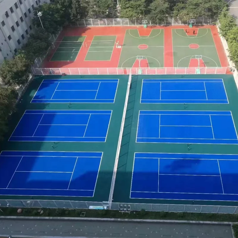 Enlio cheap polypropylene hockey pickle ball court interlocking tiles plastic interlocking court floor