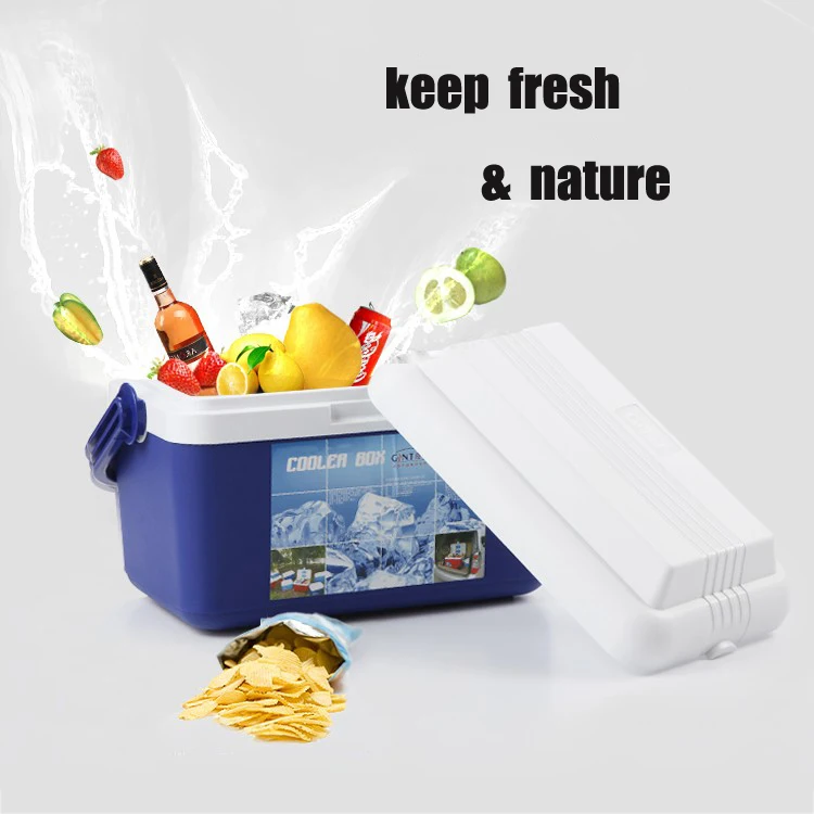 Camping Cooler Box 22L Ice Chest Cooler Box Insulated Plastic Coolers Keep Long Time Cold for Beverage Food Keep Fresh
