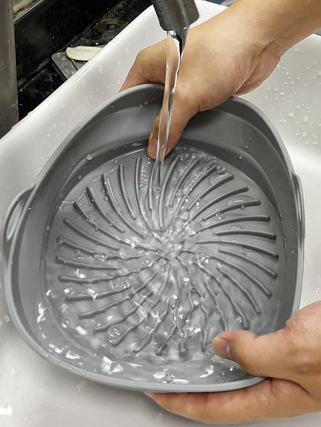 Amazon Trending Best Seller Collapsible Airfryer Liner Silicone Air Fryer Bowl Reusable Baking Tray for Silicone Air Fryer Pot