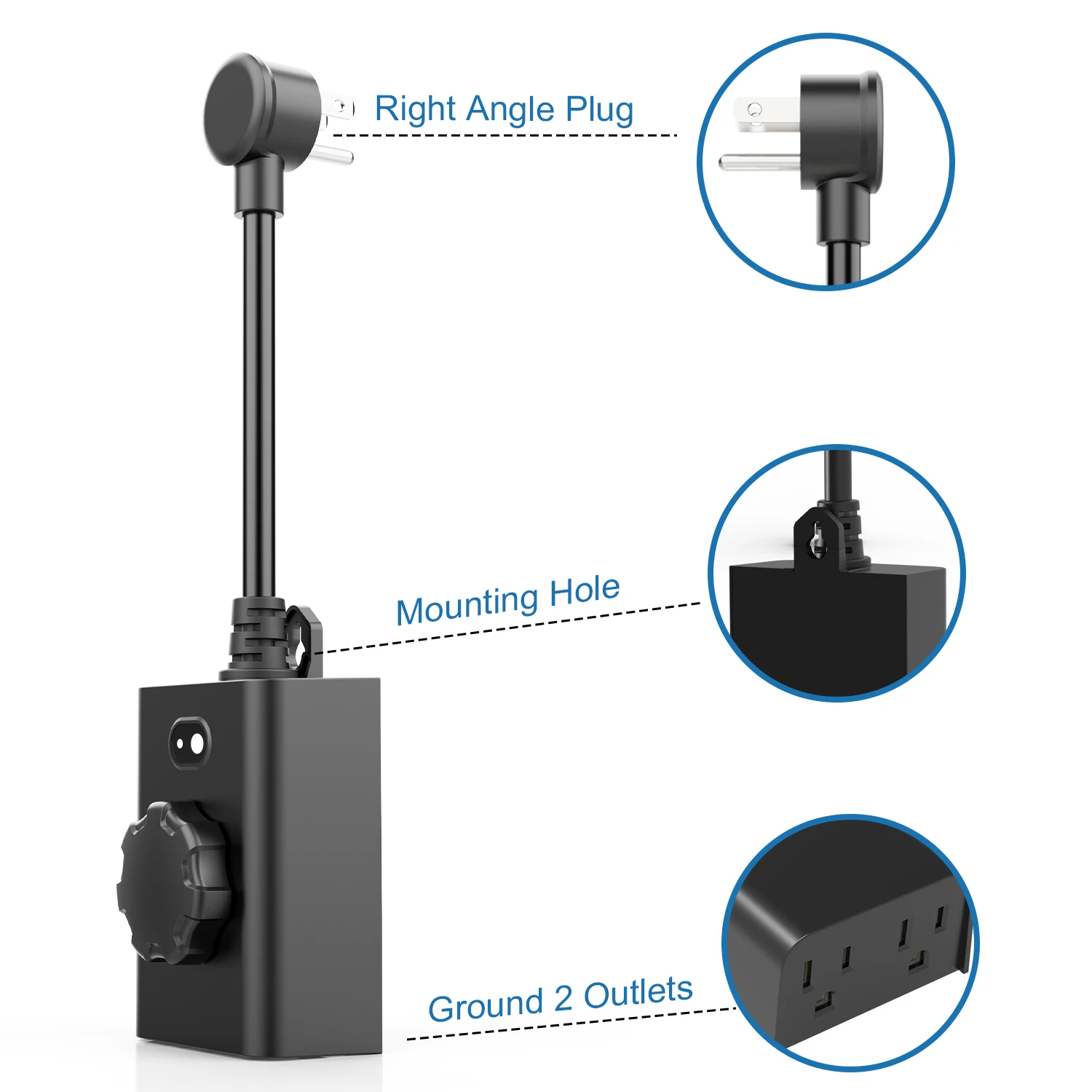 Outdoor Rotary Switch 5 Positions Light Wall Switch Outlets Heavy Duty Wall Electrical Program Timer Switch