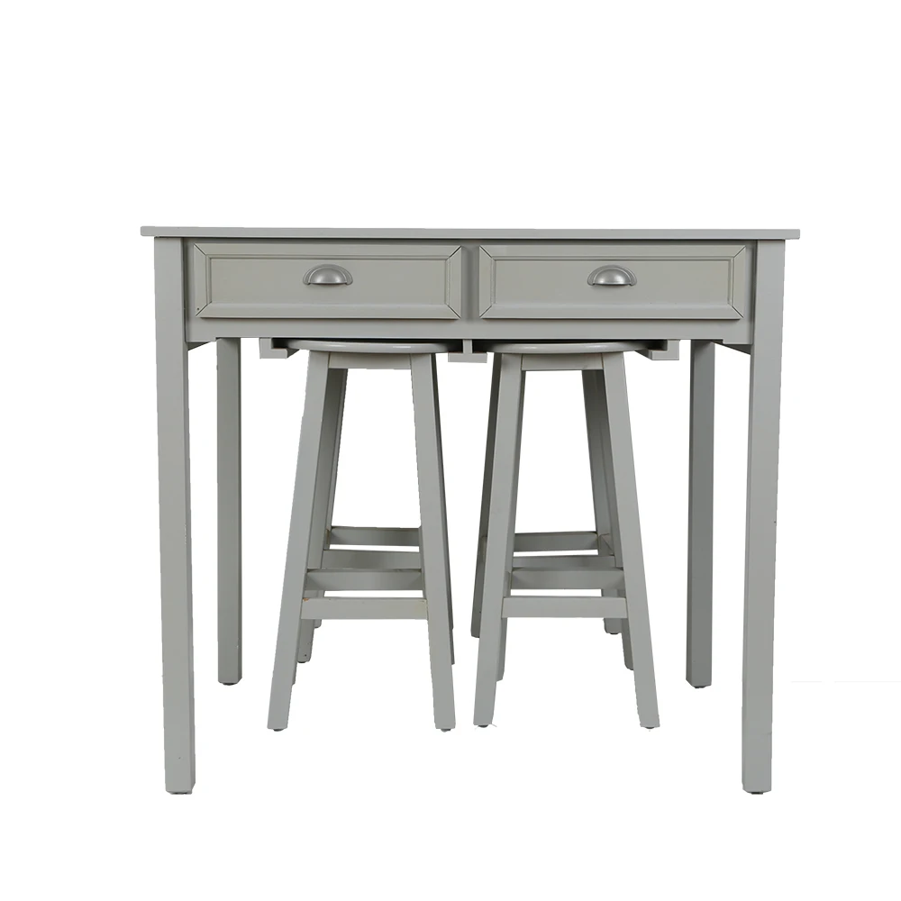 Drawer Storage Cabinet For Learning Leisure Desk With 4 Stools Table And Chair Set