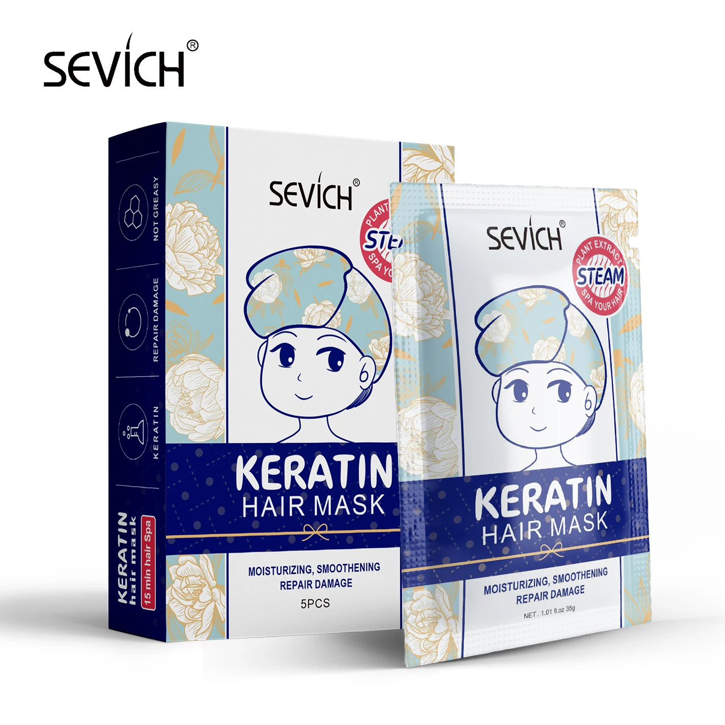 Собственная марка, одноразовая маска для лечения волос, Термоизолирующая шапочка