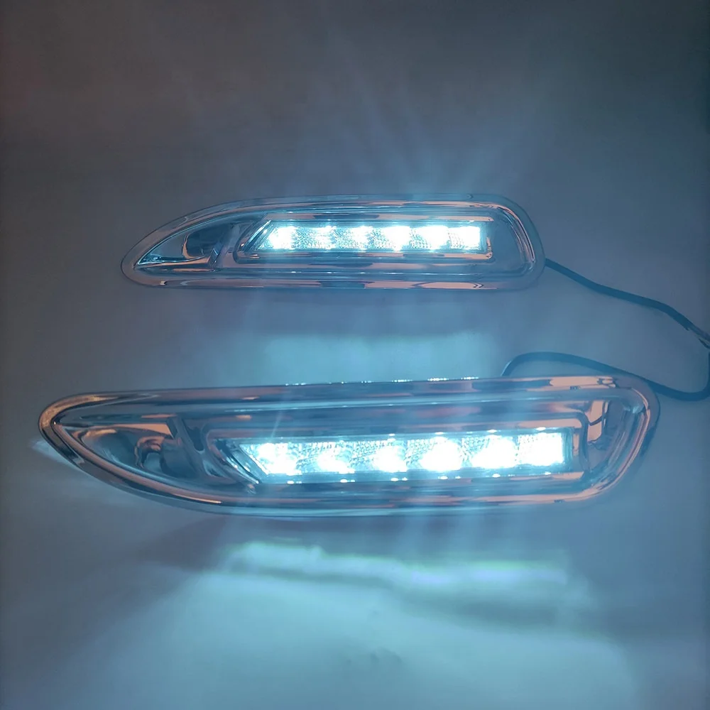 Gobison LED DRL Daytime Running Light Fog Lamp turn signal Lights for Mazda 6 2010 2011 2012 2013 Fog Light