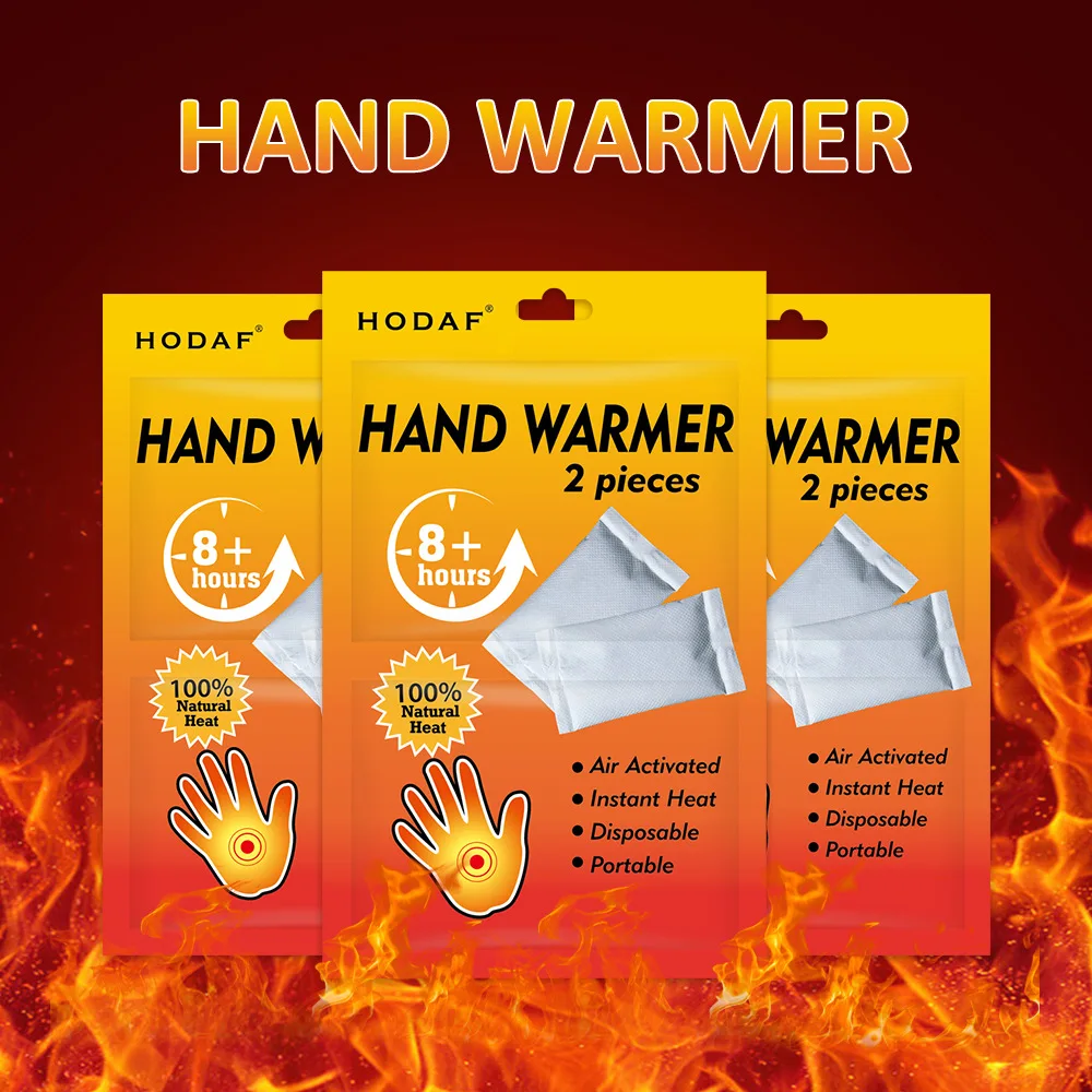 2PCS 8 Hours Hand Warmer Self-Heating Patch Disposable Heating Pad Air Activated Heat Patch Hot Compress Relieve Pain