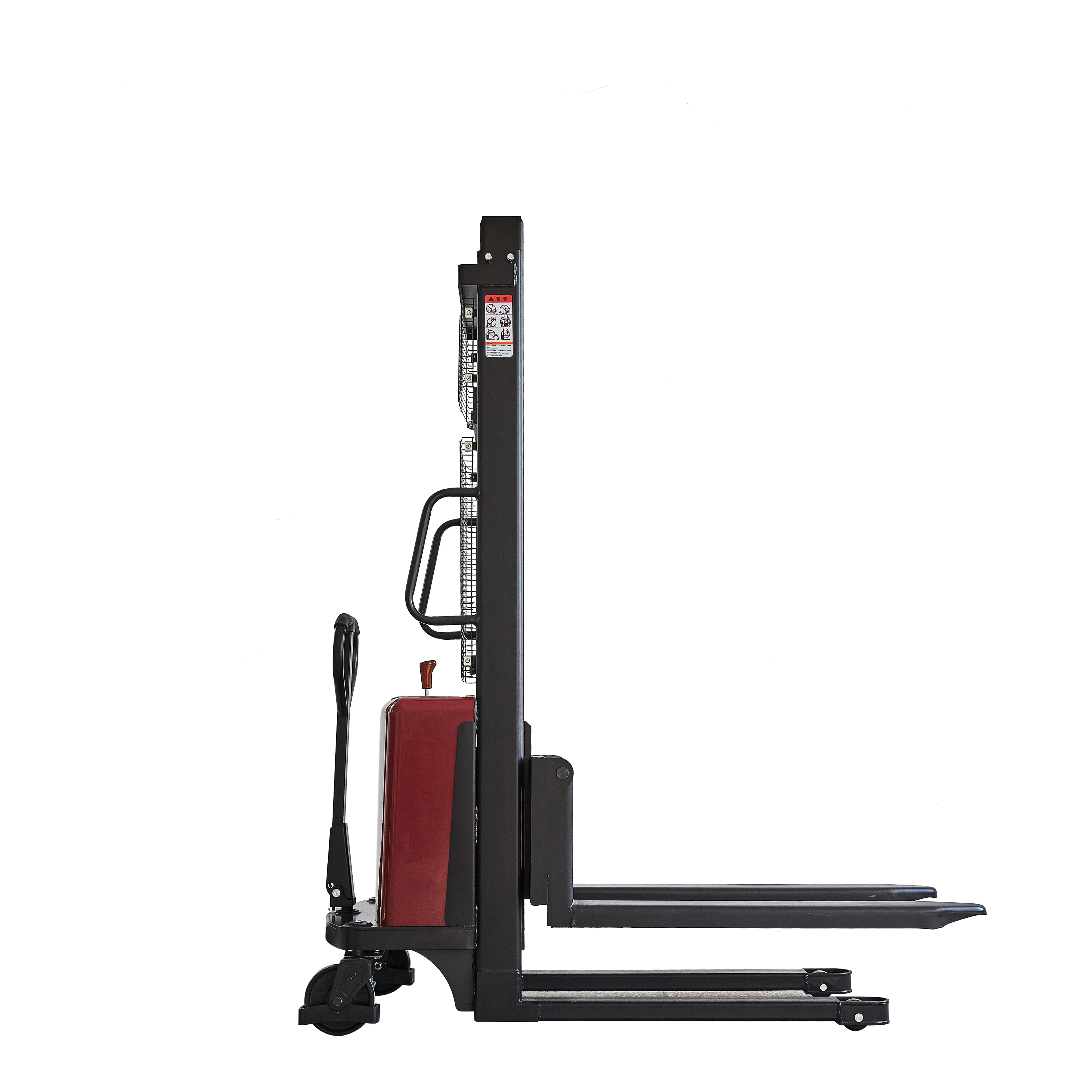 1.5T Semi Electric Pallet Tider Stacker For Food & Beverage Factory With 2500mm Lifting Height