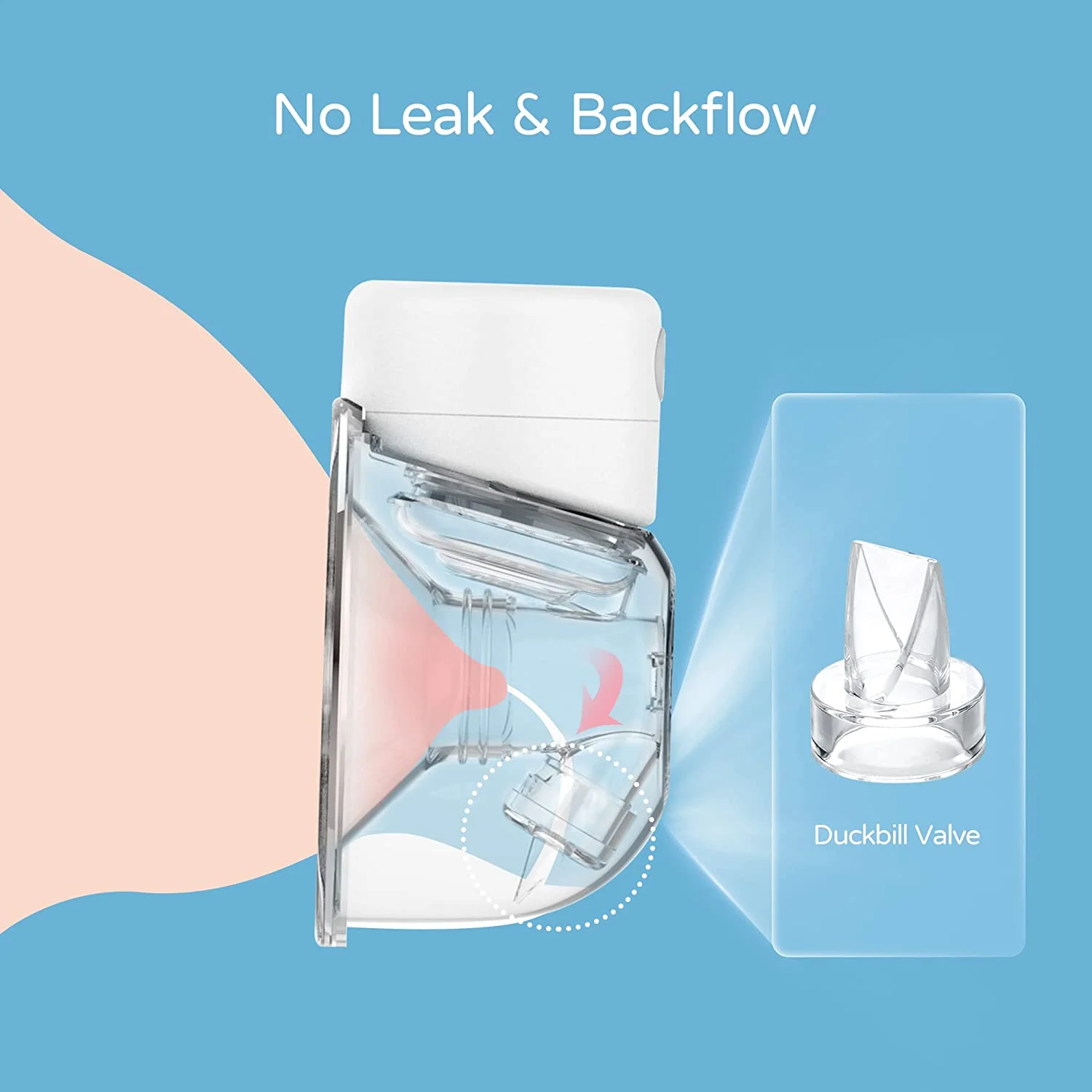 Duckbill Valve Compatible with S9/S10/S12, Wearable Breast Pump spare Parts Accessories Replace