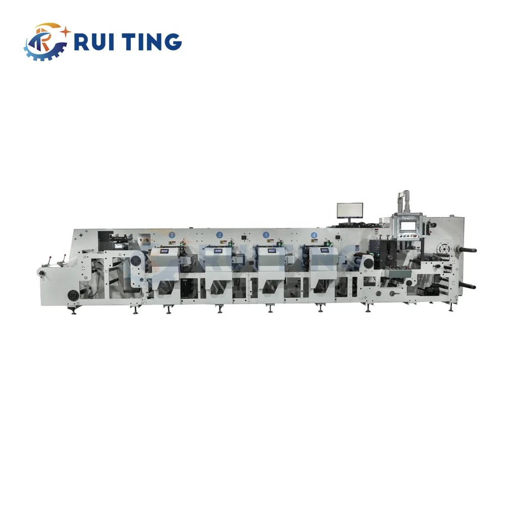 350mm self adhesive polypropylene selfadhesive paper inline flexo printing machineinline for 8 color flexographic printing press
