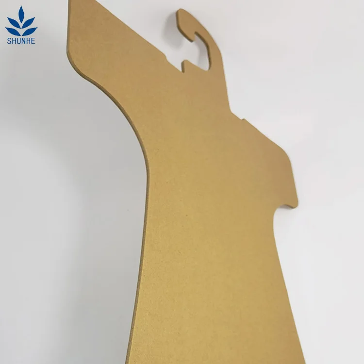 Custom  recycled kraft apron thickening paper clothes hanger printed