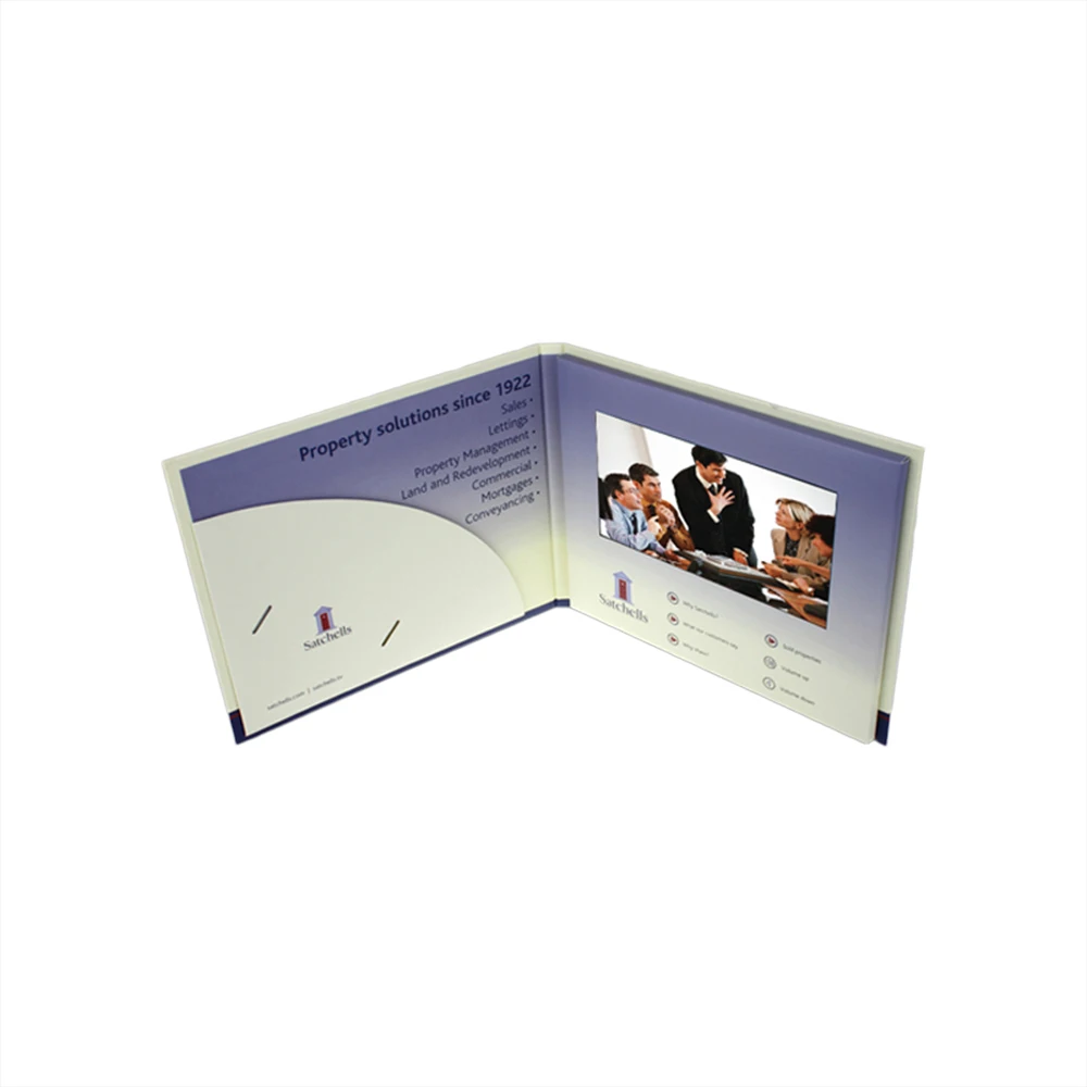 15 Years Factory Free Sample High Quality Custom Recordable Invitation Lcd Video Greeting Card