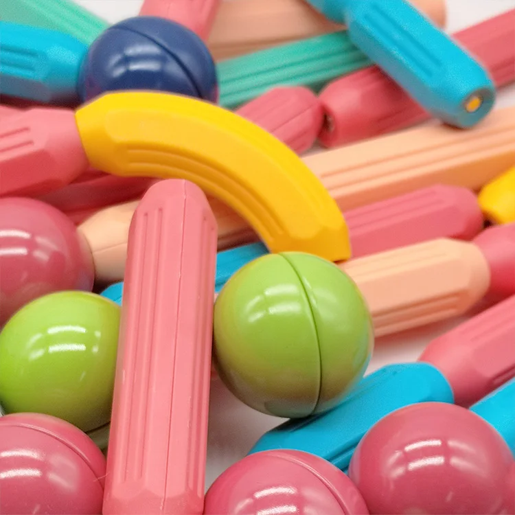 Magnetic stick and ball preschool safe building magnetic toys magic magnet stick toy
