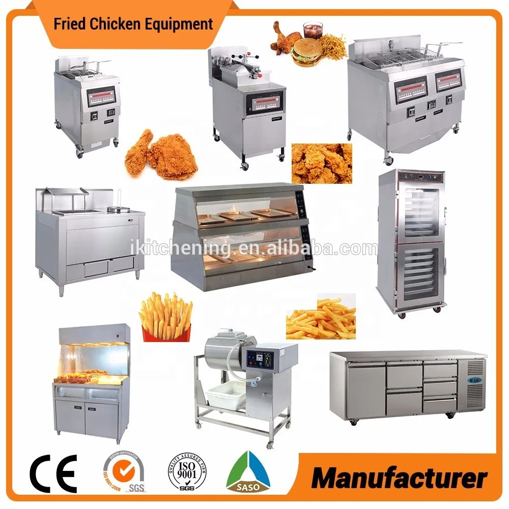 Professional CE Certificate freidora Kfc Equipments Electric /Gas Industrial High Pressure Fryer