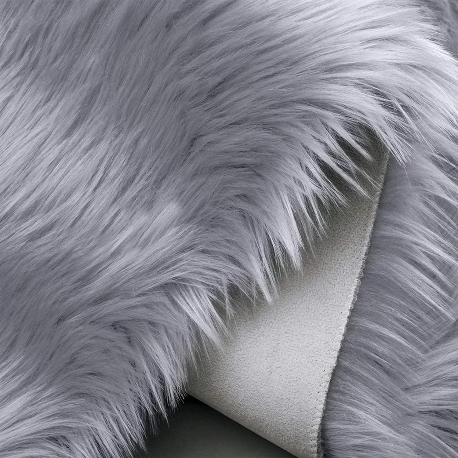 White Faux Fur Sheepskin for Living Room Fluffy Washable Rug for Bedroom Luxury Room Decor Fuzzy Rectangle