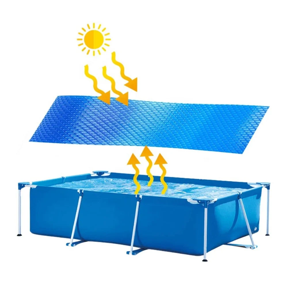 Swimming Pool Cover Rectangular Solar Summer Waterproof Pool Tub Dust Outdoor Tarpaulin Bubble Blanket Pool Accessories
