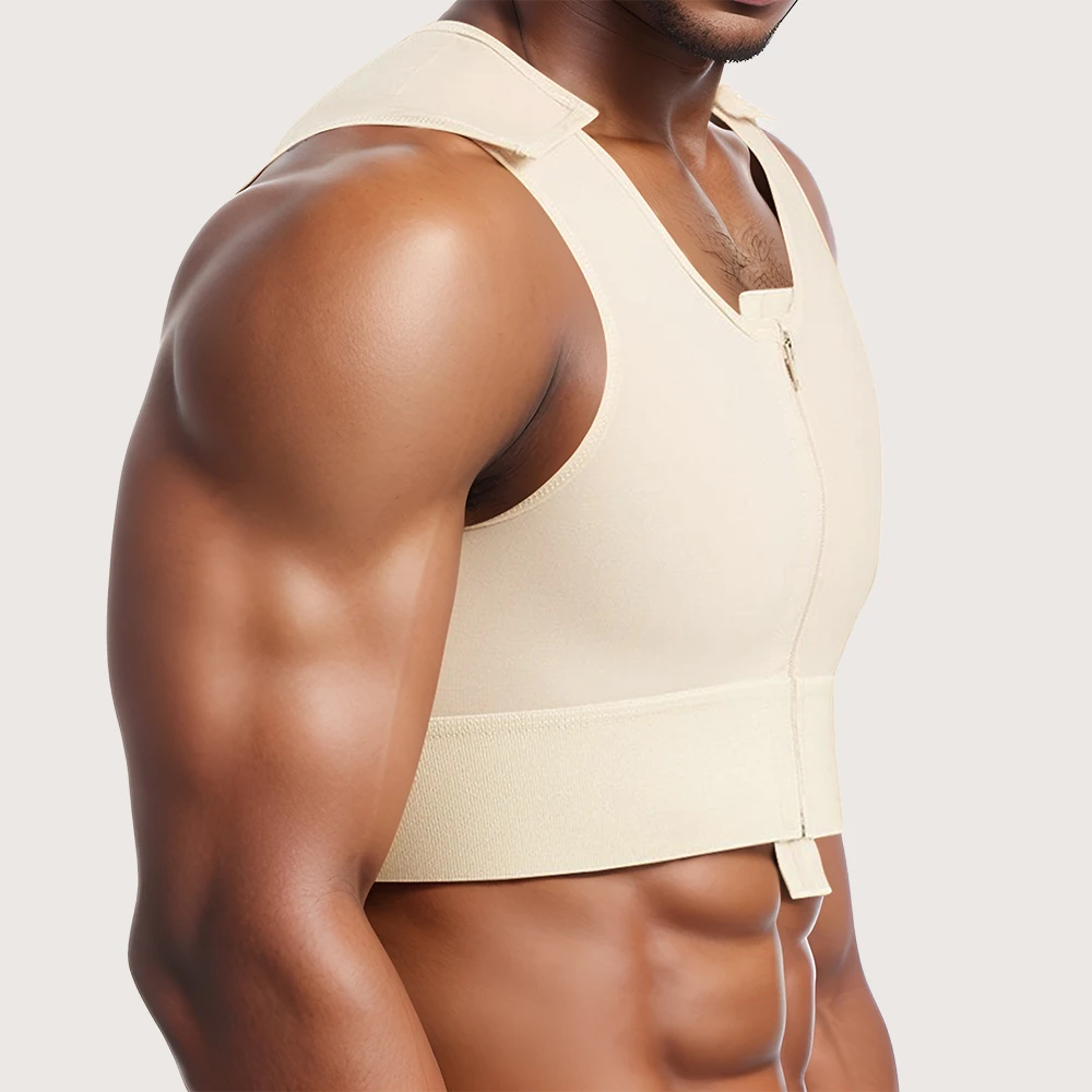 S-SHAPER Men Post Surgical Posture Improvement Slimming Body Shaper Shapewear Tops