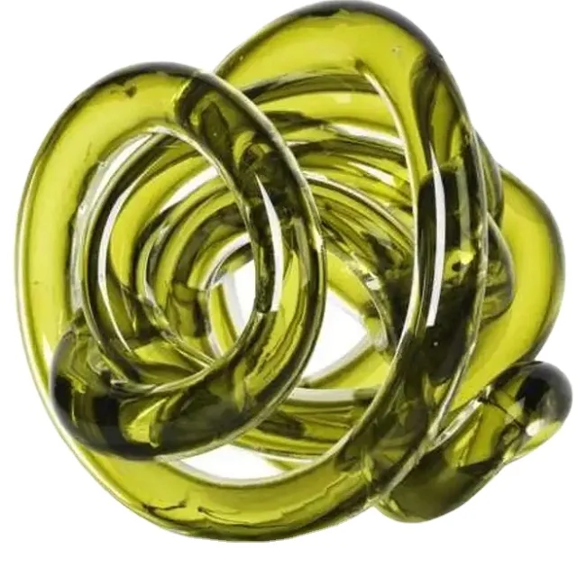 Custom Modern Art Crystal Glass Ornament for Wholesale High Quality Handmade Decorative Craft Glass Knot with Unique Design