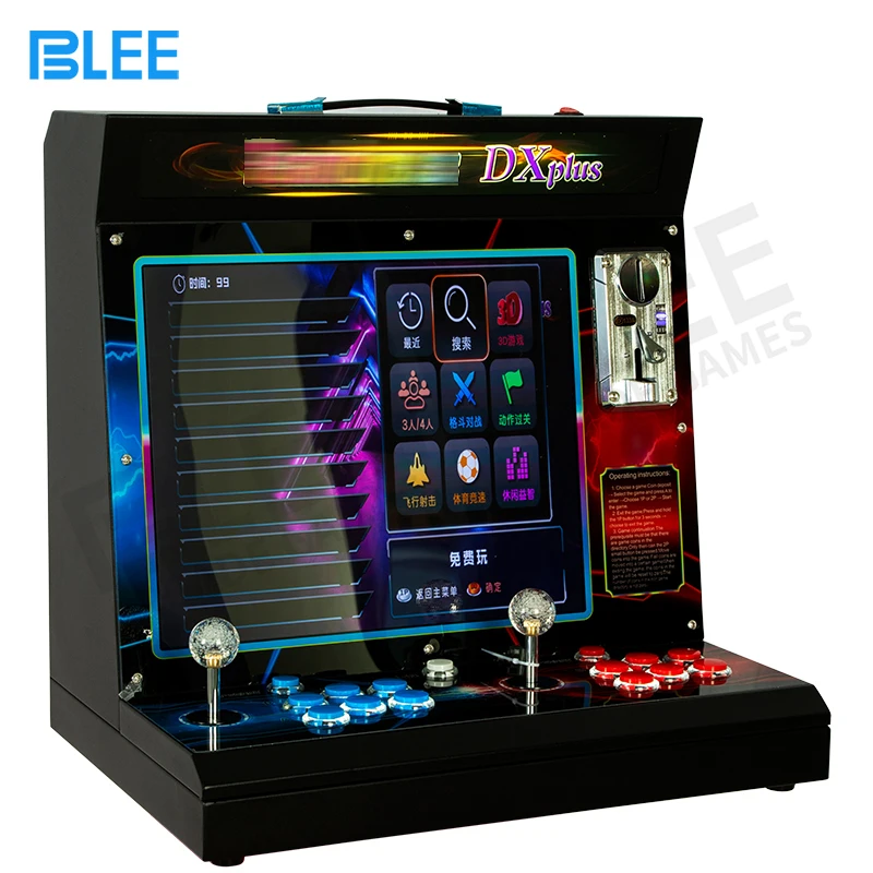DX Arcade Machine Tabletop 2 Player Portable Small Classic Cocktail Arcade Video Game Machine