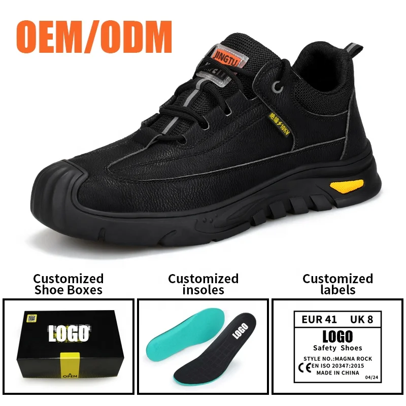 JINGTU Insulated 10KV safety shoes Waterproof microfiber upper Safety shoes for men