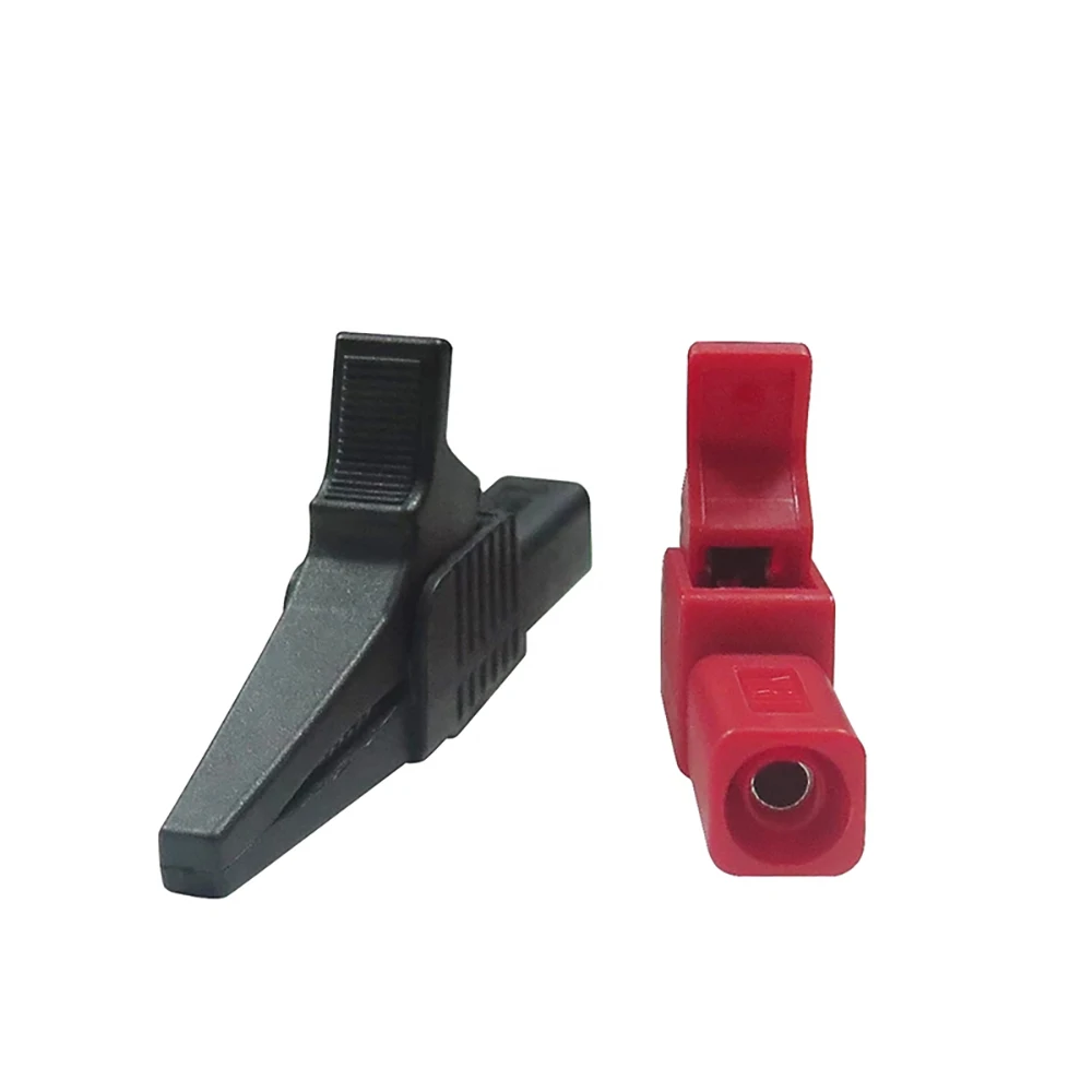 5PCS 5 colors 32A 1500V insulation alligator clip safety test clip for 4mm copper banana plug with cover