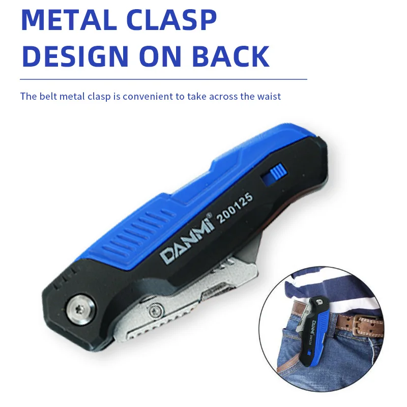 DANMI New type  Heavy Duty Cutter Auto-Lock utility folding  Safety Pocket knife