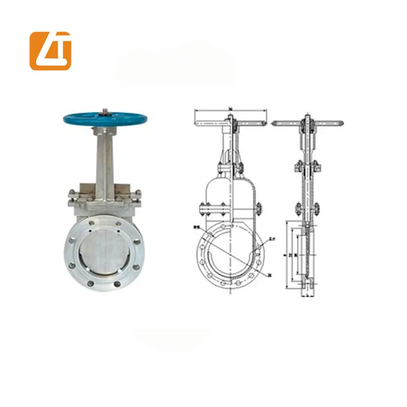 4 inch water sluice gate valve manufacture, cast steel pn16 drawing of knife stem gate valve