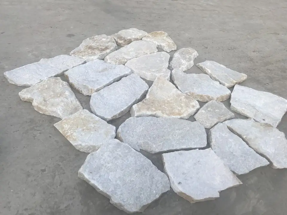 Завод Buff кварцит сухой стек каменная фанера натуральная культура внешний камень облицовка стен