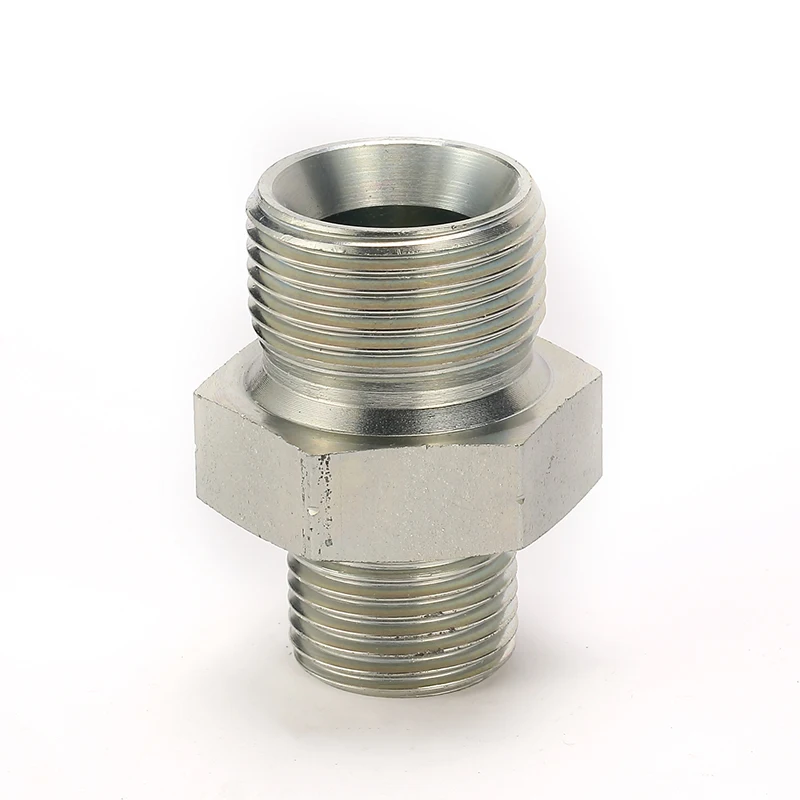HYDRAULIC END CONNECTOR BSP MALE DOUBLE USE FOR 60 DEG SEAT OR BONDED SEAL CONNECTOR