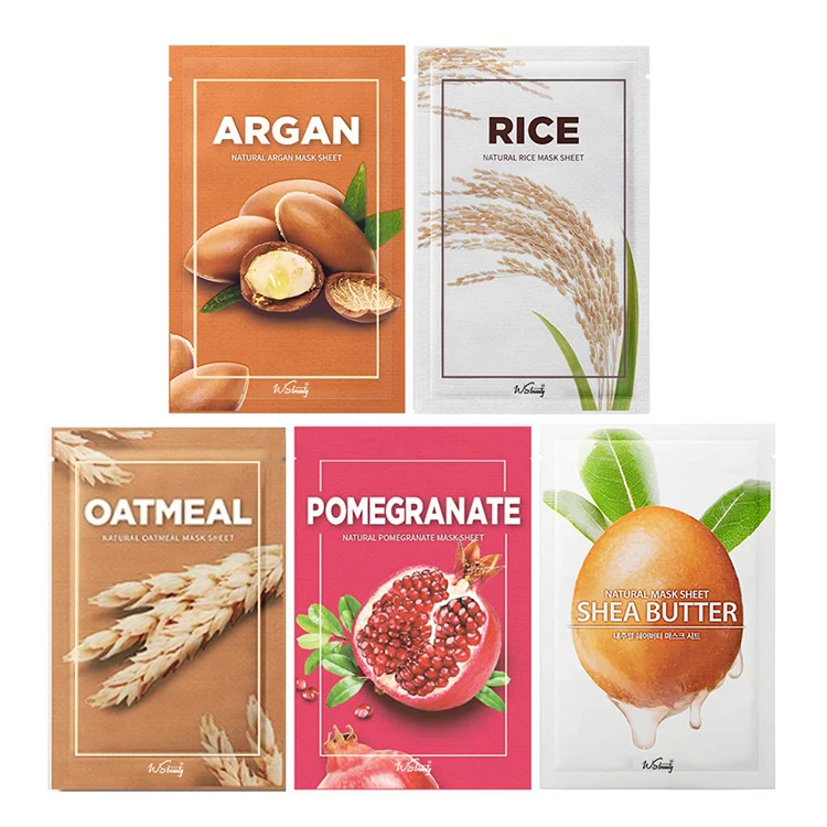 private label Best Face Natural Organic Korean Whitening Hydrating Moisturizing Fruit Facial Sheet Mask