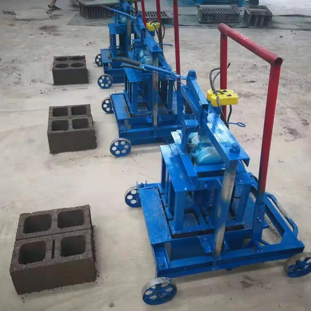 Australia Manual Small diesel Vibrating Soil Hollow Cement Laying Block Concrete Brick Making Machine Price Japan