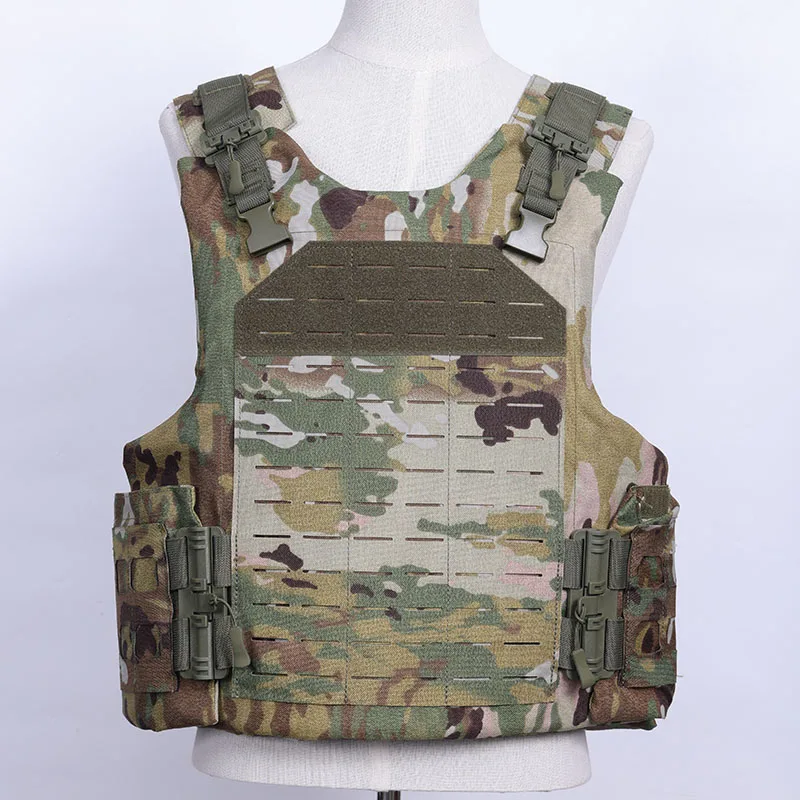 High Quality Tactical Camouflage Quick Release Vest - with MOLLE System - with EVA Pad - US Plus Size Protective Vest