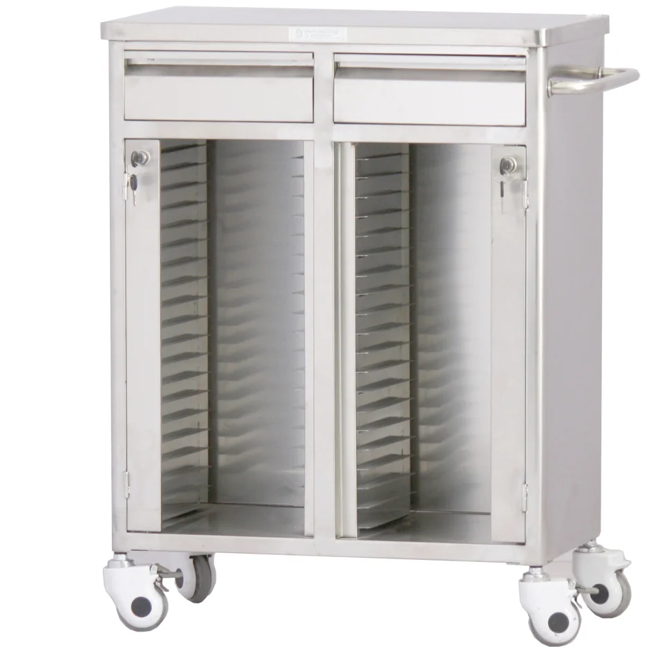 Abs materials hospital patient files records cart