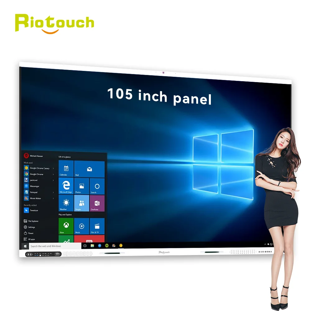 Riotouch  New product 4K Android Win touch interactive panel Whiteboard for teaching interactive boards Smart board