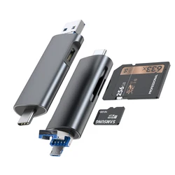 High quality OTG USB C and Micro USB to USB 3.0 Cardreader Support SD/TF/MMC/Micro SD for PC LAPTOP and Smartphone