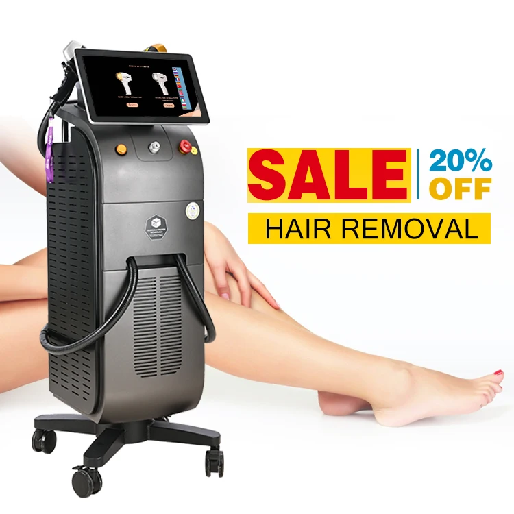 High Power 1600w 1800w diode laser 755 808 1064nm hair laser removal Depilacion Titanium Painless laser hair removal machine