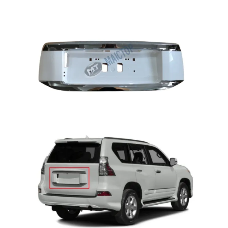 MAICTOP car auto part rear license plate with chrome trim for gx460 License Board 2014-2020