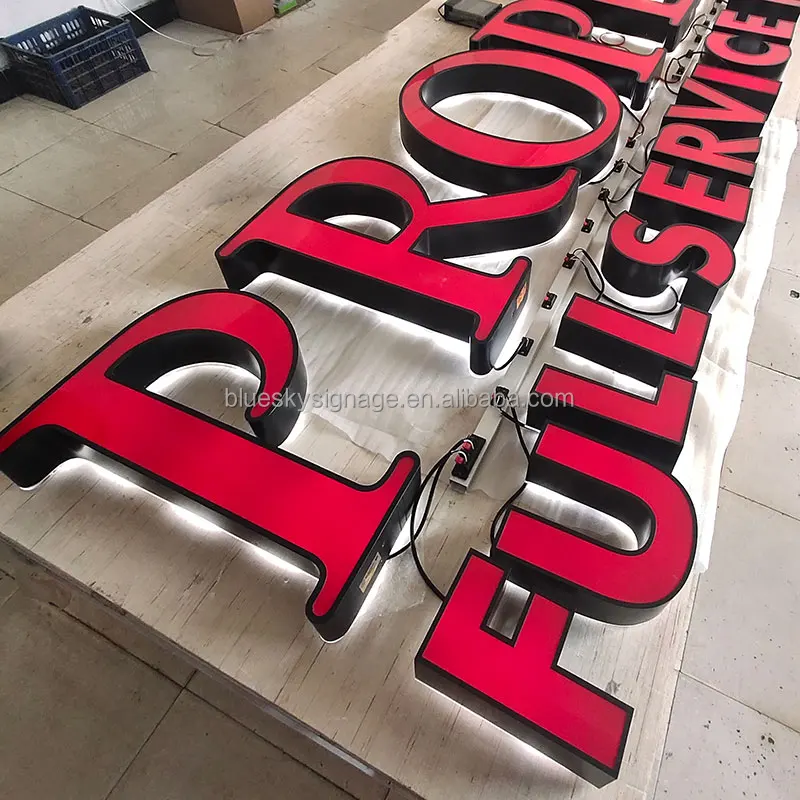 Boba Tea Shop Decoration Led Light Outdoor Face Lit 3D Acrylic Backlit Letters Led Sign Board Designs For Shops