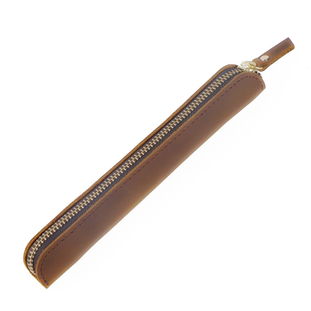 
Small Pencil Case / Mini Leather Pencil Case / Wholesale Pocket Travel Single Double Custom Display Leather Pen Case For Pens 