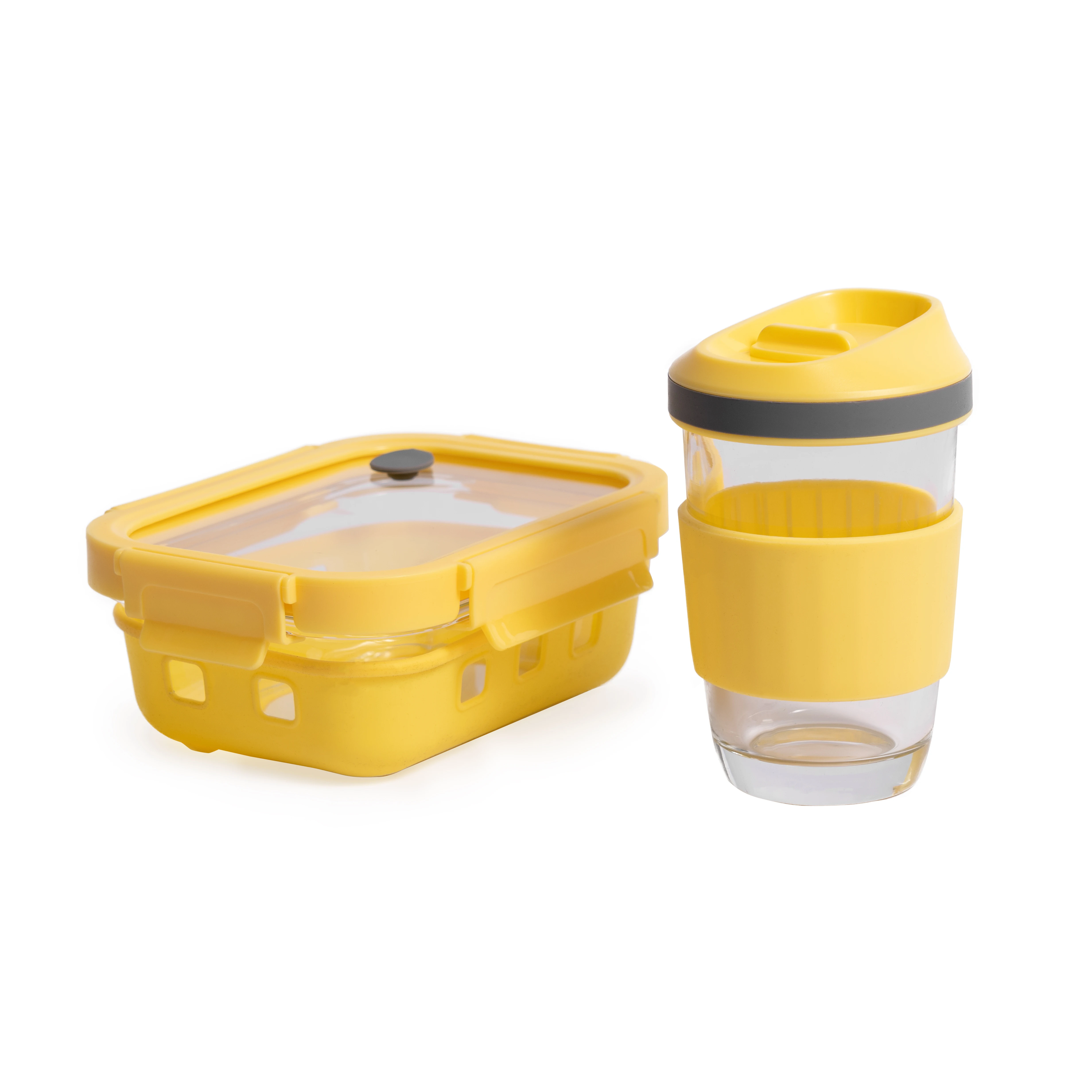 New fashion lunch box high borosilicate glass coffee cup mugs cup in a box with logo