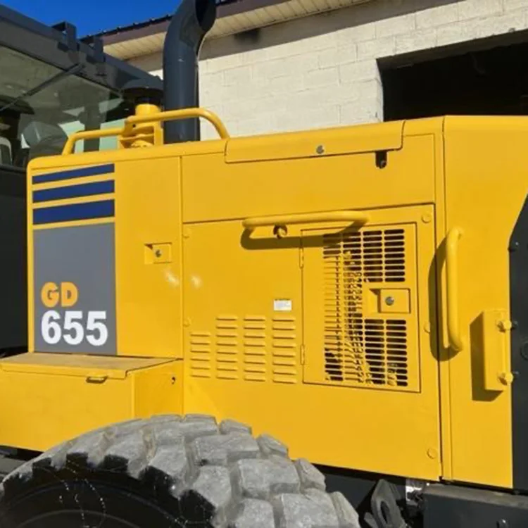 Original Import Strong Power Used Komatsu GD655 Motor Grader 18 tons Komatsu Used Motor Graders