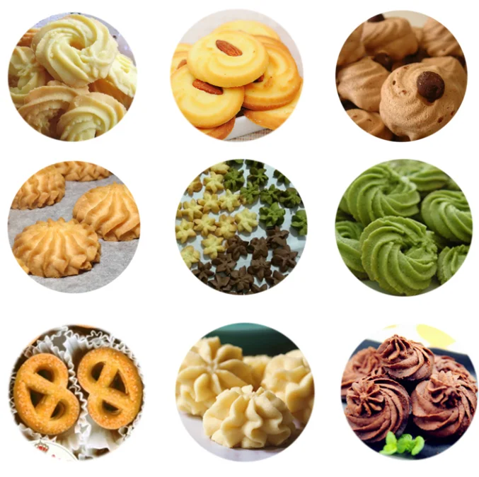 Type600 Production line fortune cookies dough depositor macaron designer small cookie biscuit making extrusion machine