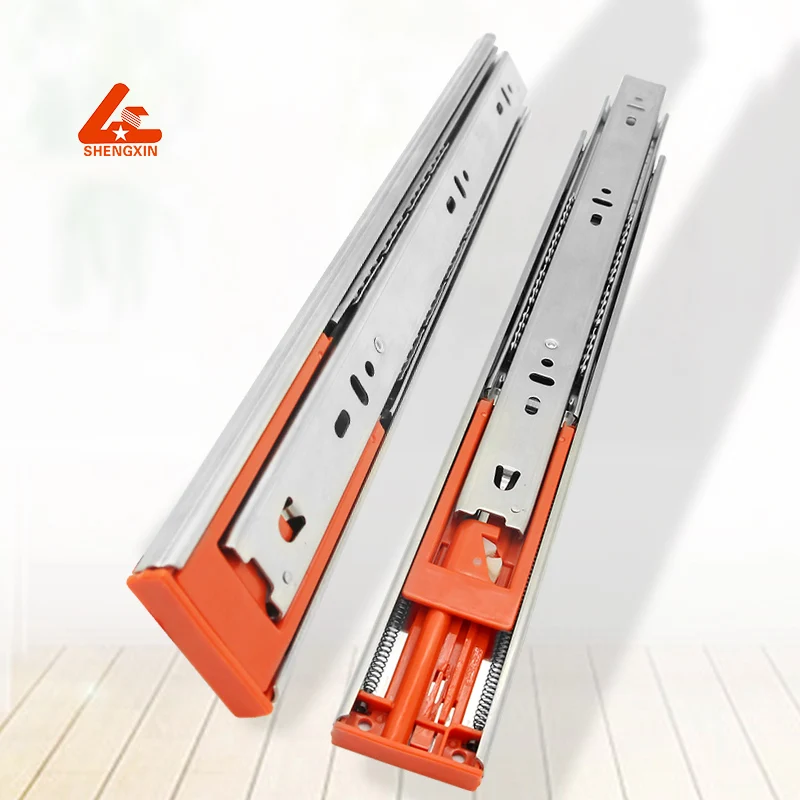 Customizable Factory Direct Telescopic Drawer Channel Slide Full Pull Type Soft Closing Cabinet undermount drawer slide