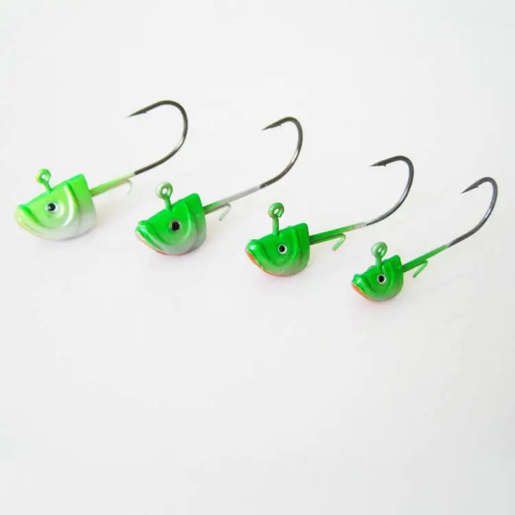 lead jigs heads hook hot sale hard fishing lure jig lead hook
