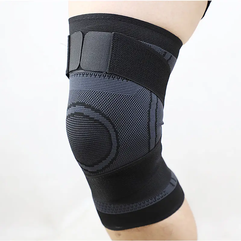 Strap compression knee pad fabric nylon multi size knee support