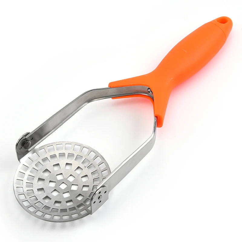 Stainless Steel Folding Potato Masher and Ricer Kitchen Gadget for Mash and Press Fruit & Vegetables