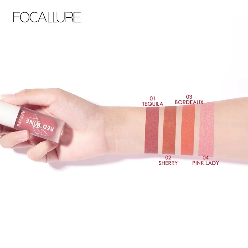 Стойкие гладкие сильно пигментированные румяна FOCALLURE FA89 цветные