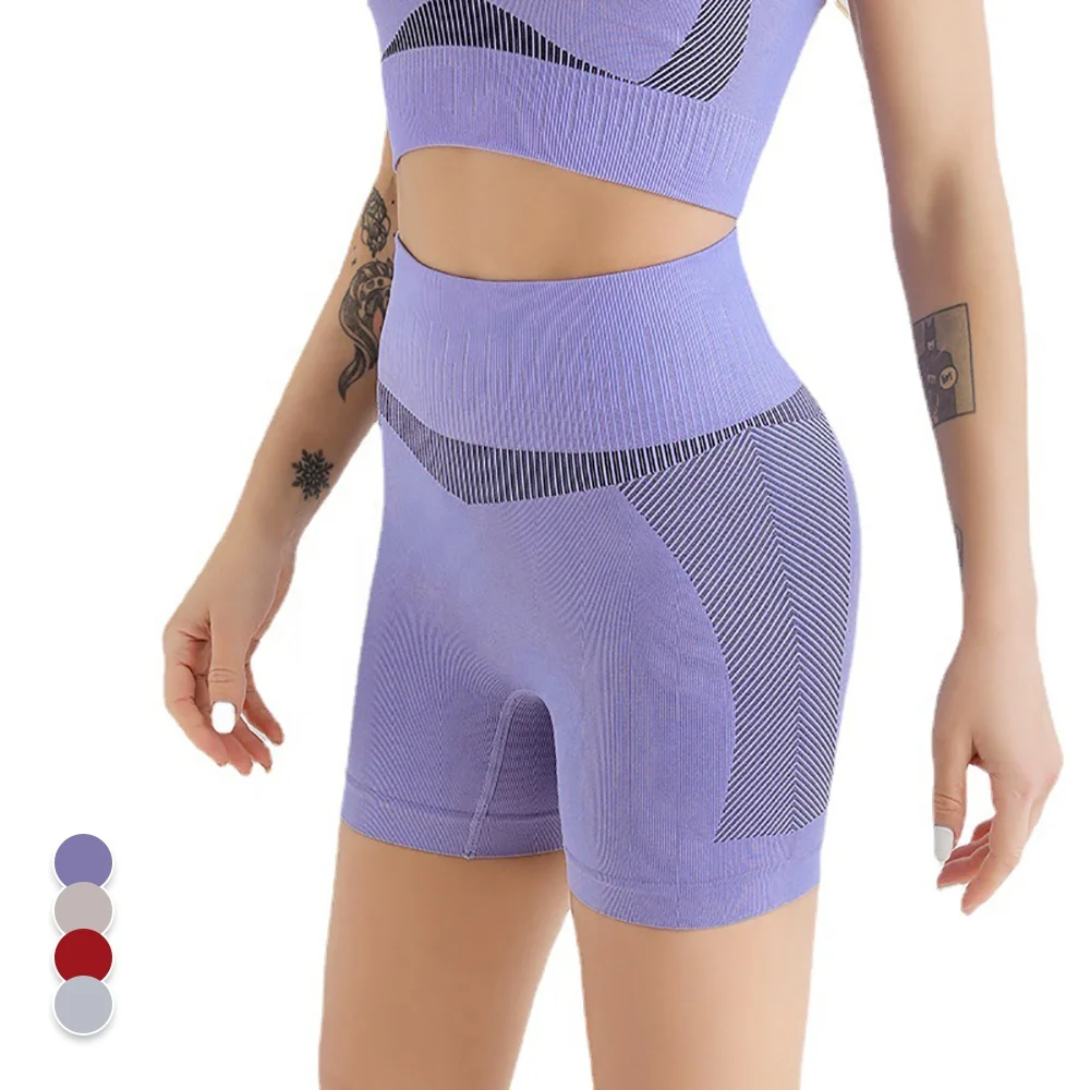 Ama Larsi Wholesale Athletic Wear Custom Breathable Stretch Women High Waist Shaper Shorts