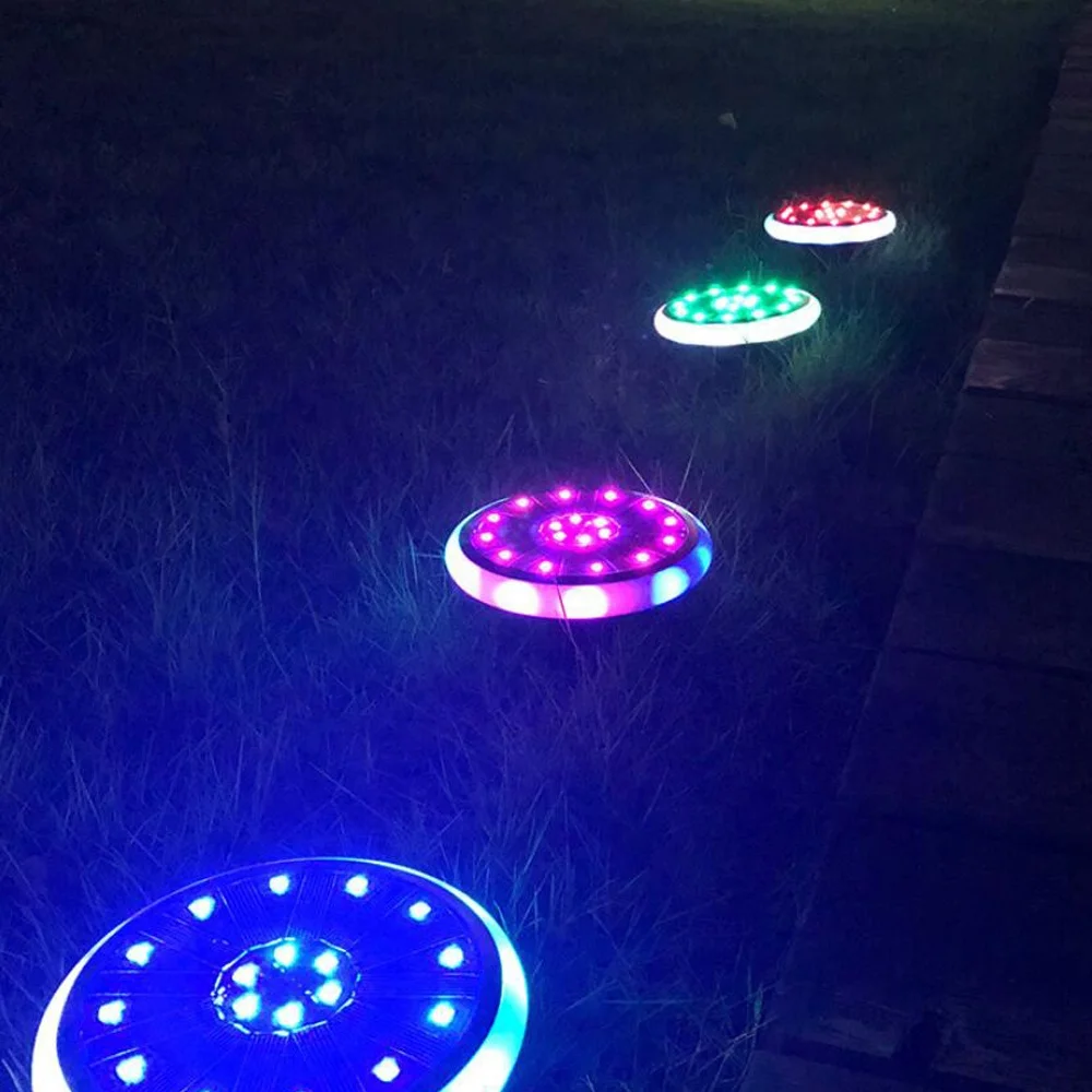 Outdoor Waterproof Wireless Garden LED Solar Lawn Light for Outdoor Garden Lawn Ground Pathway Walkway Landscape Decoration