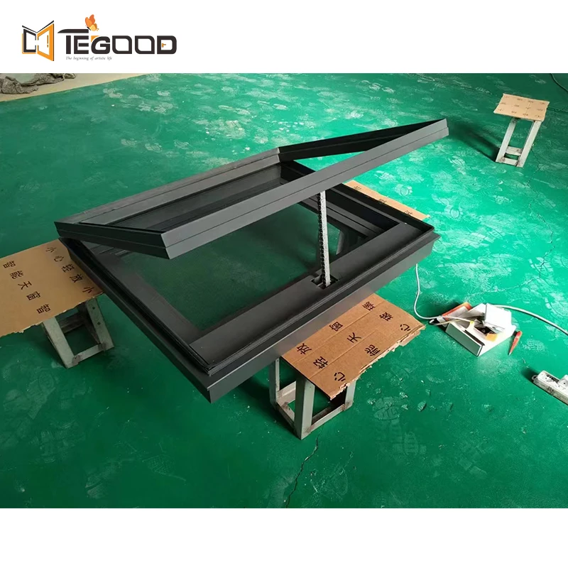Premium Durable UPVC Double-Glazed Automatic Skylight Roof Window with UV Protection for Modern Homes