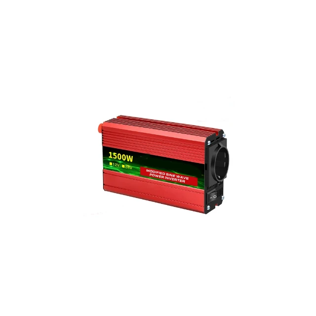 EU Socket Auto accessories Portable Car Power Inverter Charger Converter Adapter Universal  12V to AC 220V 1500W EU